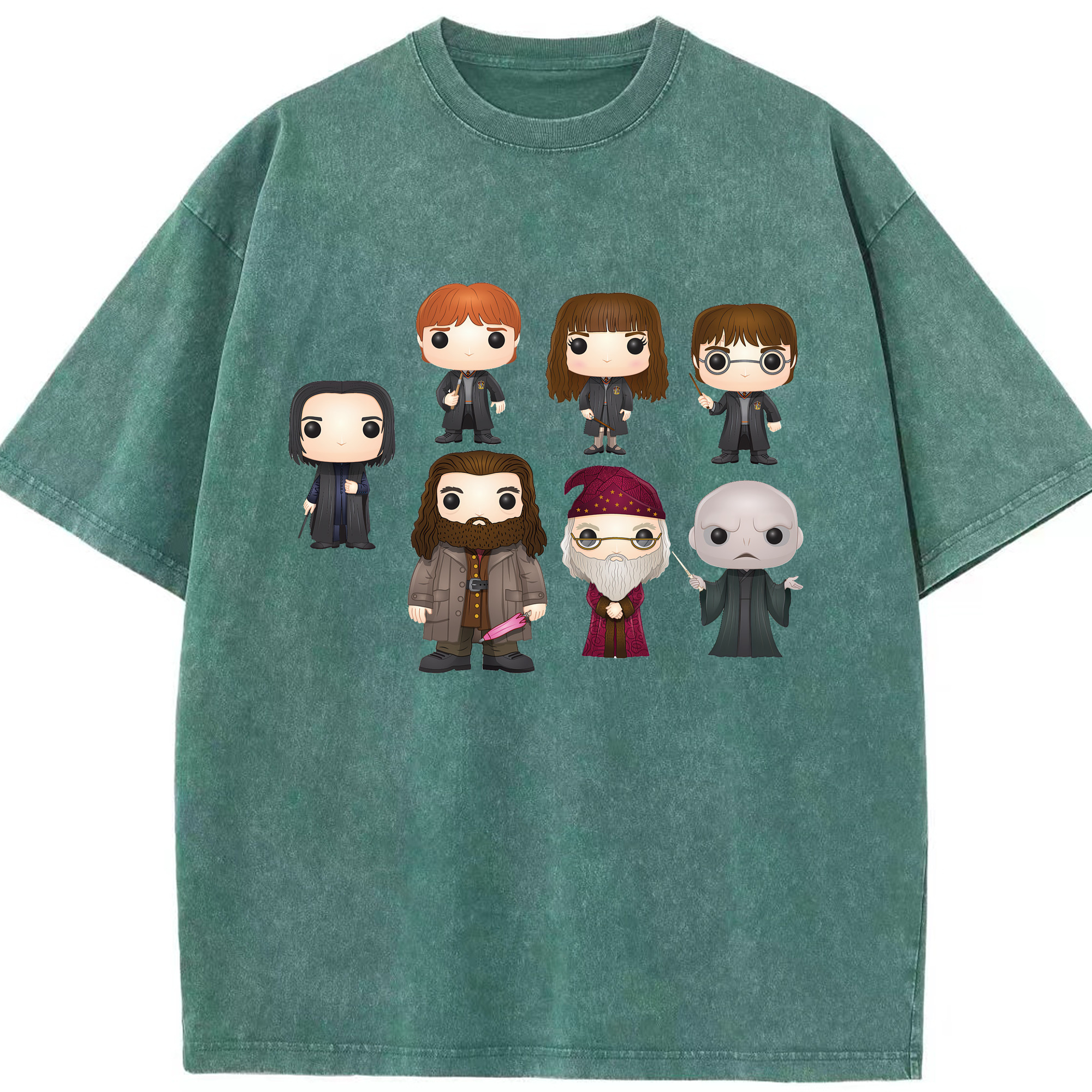（画像用） Harry Potter ハリー・ポッターシリーズ 綿100% ヴィンテージ風 半袖Tシャツ（フロントプリント）